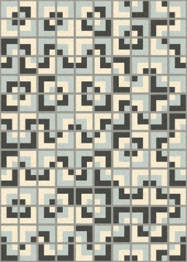 Soyut Geometrik Desen üretken hesaplama sanatı çizimi