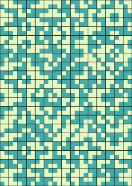 Soyut Geometrik Desen üretken hesaplama sanatı çizimi