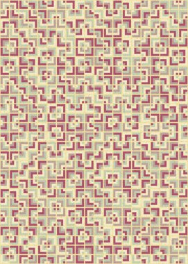 Soyut Geometrik Desen üretken hesaplama sanatı çizimi