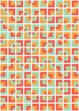 Soyut Geometrik Desen üretken hesaplama sanatı çizimi