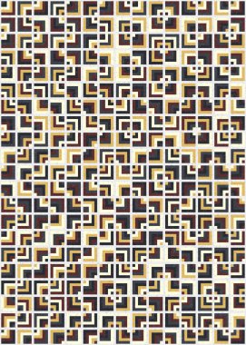 Soyut Geometrik Desen üretken hesaplama sanatı çizimi