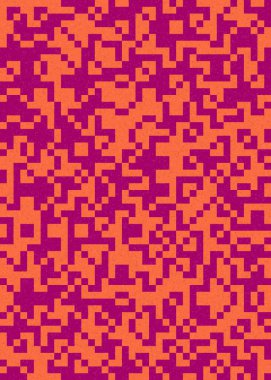 Soyut Geometrik Desen üretken hesaplama sanatı çizimi