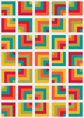 Soyut Geometrik Desen üretken hesaplama sanatı çizimi