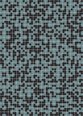 Soyut Geometrik Desen üretken hesaplama sanatı çizimi