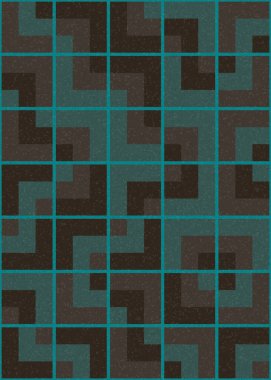 Soyut Geometrik Desen üretken hesaplama sanatı çizimi