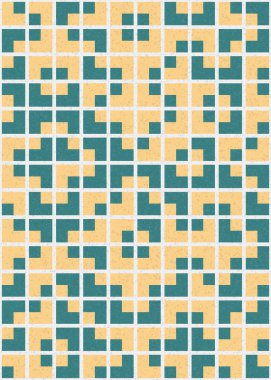 Soyut Geometrik Desen üretken hesaplama sanatı çizimi