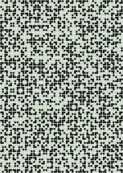 Soyut Geometrik Desen üretken hesaplama sanatı çizimi