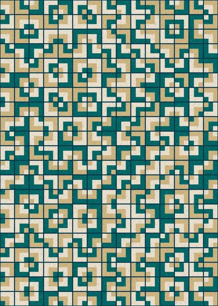 Soyut Geometrik Desen üretken hesaplama sanatı çizimi