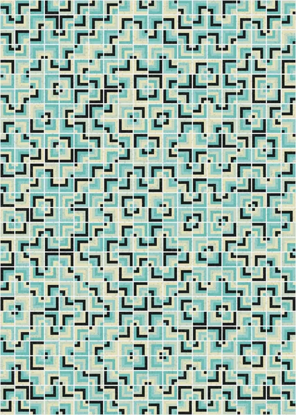 Soyut Geometrik Desen üretken hesaplama sanatı çizimi