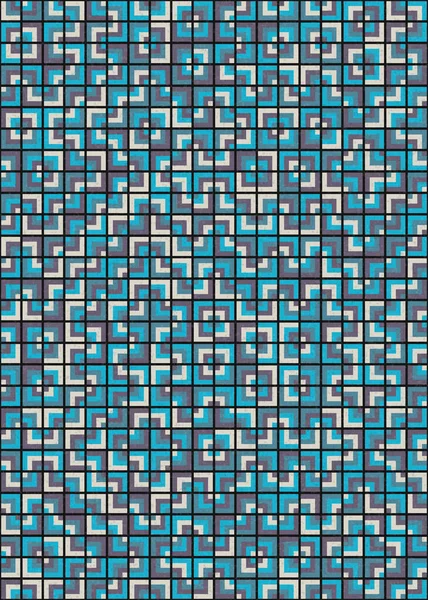 Soyut Geometrik Desen üretken hesaplama sanatı çizimi