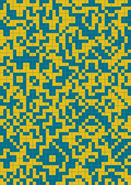 Soyut Geometrik Desen üretken hesaplama sanatı çizimi