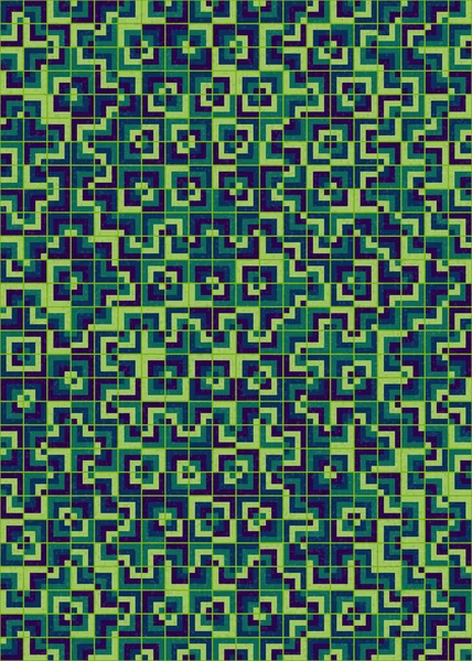 Soyut Geometrik Desen üretken hesaplama sanatı çizimi