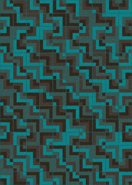 Abstrakte Geometrische Muster Generative Computergestützte Kunstillustration — Stockvektor