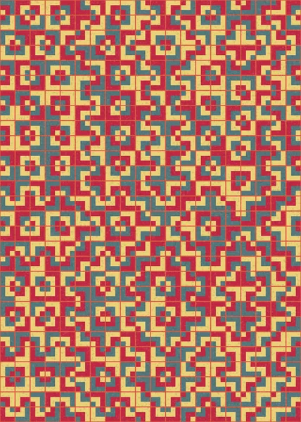 Soyut Geometrik Desen üretken hesaplama sanatı çizimi