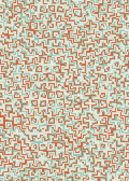 Soyut Geometrik Desen üretken hesaplama sanatı çizimi