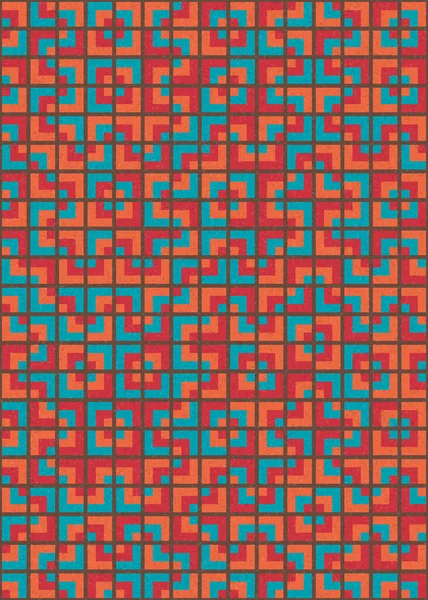 Soyut Geometrik Desen üretken hesaplama sanatı çizimi