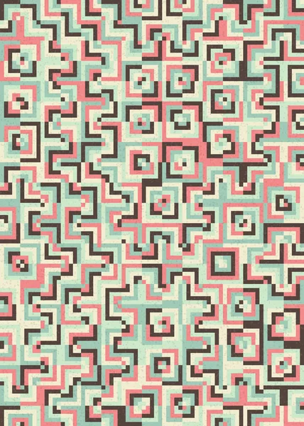 Soyut Geometrik Desen üretken hesaplama sanatı çizimi