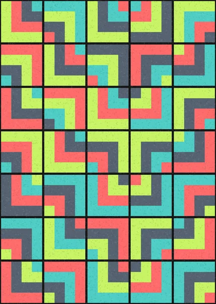 Soyut Geometrik Desen üretken hesaplama sanatı çizimi