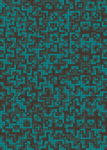 Soyut Geometrik Desen üretken hesaplama sanatı çizimi