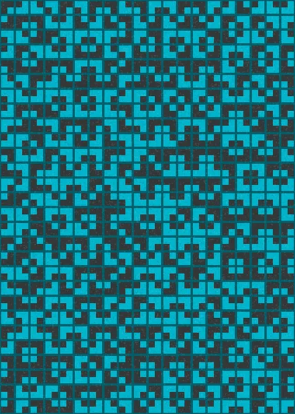 Abstrakte Geometrische Muster Generative Computergestützte Kunstillustration — Stockvektor