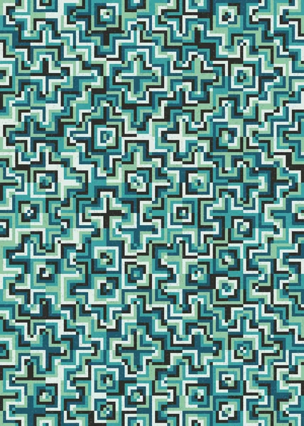 Soyut Geometrik Desen üretken hesaplama sanatı çizimi