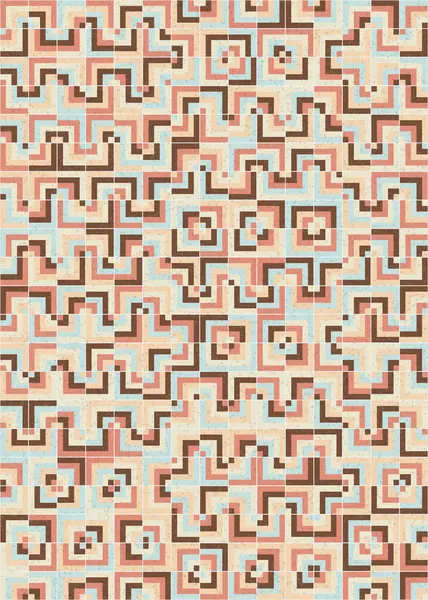 Soyut Geometrik Desen üretken hesaplama sanatı çizimi