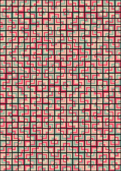 Soyut Geometrik Desen üretken hesaplama sanatı çizimi