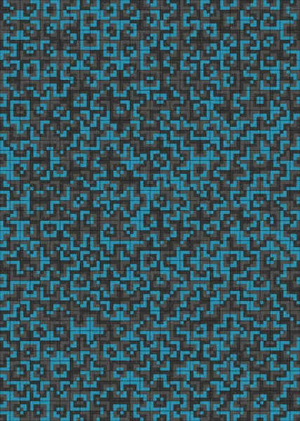 Soyut Geometrik Desen üretken hesaplama sanatı çizimi