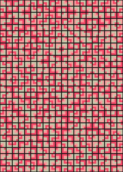 Soyut Geometrik Desen üretken hesaplama sanatı çizimi