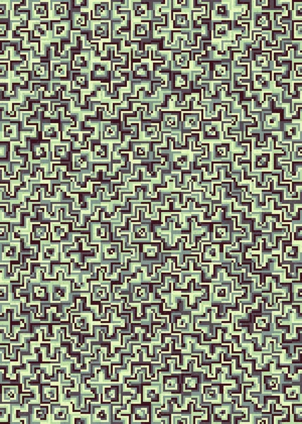 Soyut Geometrik Desen üretken hesaplama sanatı çizimi