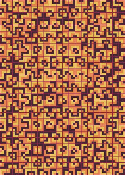 Soyut Geometrik Desen üretken hesaplama sanatı çizimi