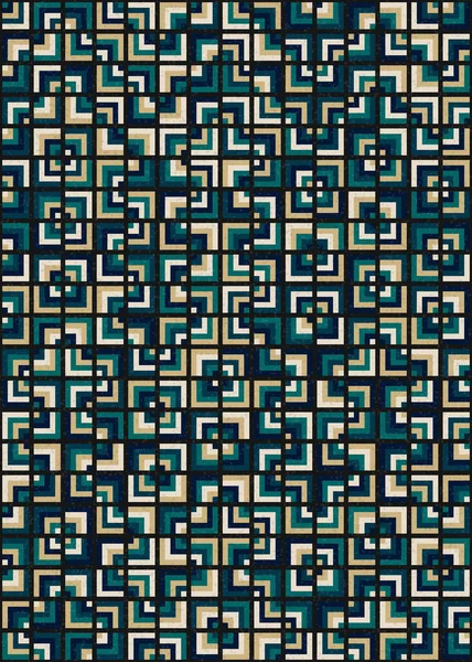 Soyut Geometrik Desen üretken hesaplama sanatı çizimi