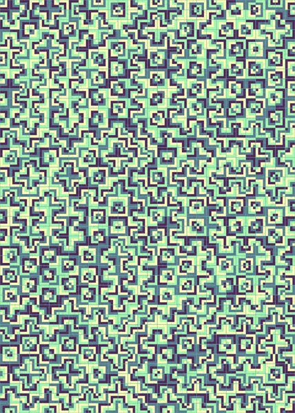 Soyut Geometrik Desen üretken hesaplama sanatı çizimi