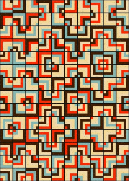 Soyut Geometrik Desen üretken hesaplama sanatı çizimi