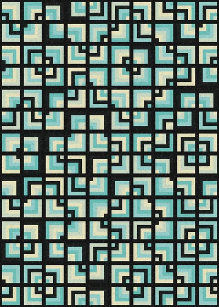 Soyut Geometrik Desen üretken hesaplama sanatı çizimi