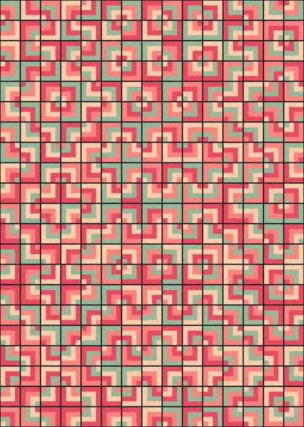 Soyut Geometrik Desen üretken hesaplama sanatı çizimi