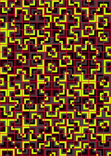 Soyut Geometrik Desen üretken hesaplama sanatı çizimi
