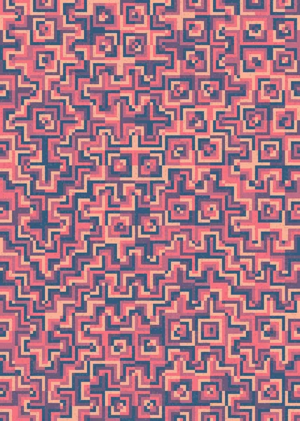 Soyut Geometrik Desen üretken hesaplama sanatı çizimi