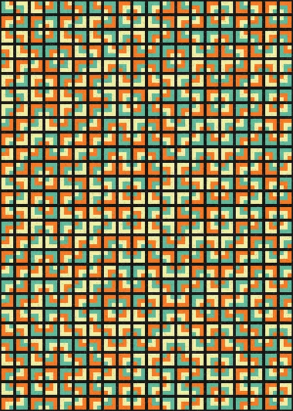 Resumen Del Patrón Geométrico Ilustración Arte Computacional Generativo — Vector de stock