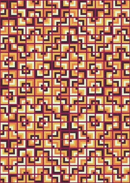 Abstrakte Geometrische Muster Generative Computergestützte Kunstillustration — Stockvektor