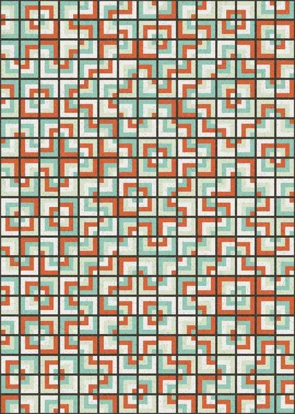 Soyut Geometrik Desen üretken hesaplama sanatı çizimi