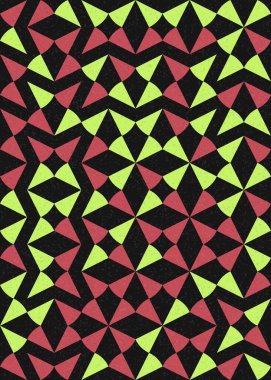 Soyut Geometrik Desen üretken hesaplama sanatı çizimi