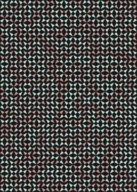 Soyut Geometrik Desen üretken hesaplama sanatı çizimi