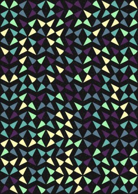 Soyut Geometrik Desen üretken hesaplama sanatı çizimi