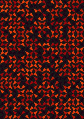 Soyut Geometrik Desen üretken hesaplama sanatı çizimi