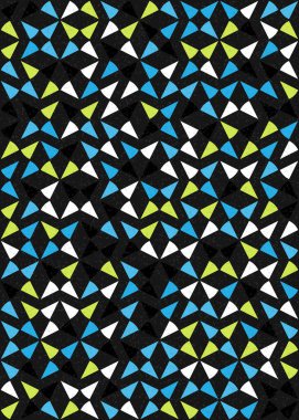 Soyut Geometrik Desen üretken hesaplama sanatı çizimi