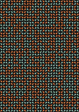 Soyut Geometrik Desen üretken hesaplama sanatı çizimi