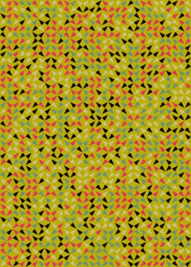 Soyut Geometrik Desen üretken hesaplama sanatı çizimi