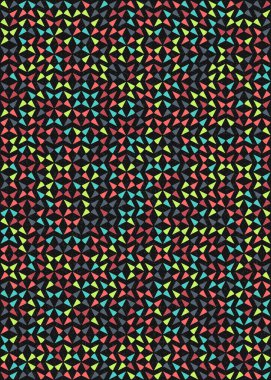 Soyut Geometrik Desen üretken hesaplama sanatı çizimi