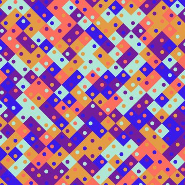 Color Rhombus tile tessellation pattern illustration